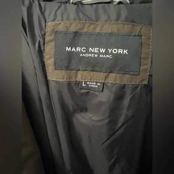 New Marc New York Holden Water Resistant Down
& Feather Fill Coat Size Large - Picture 7 of 10